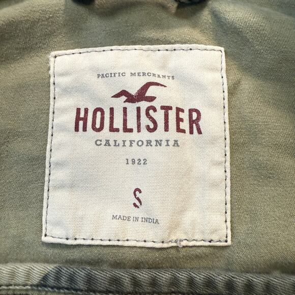 Women's Hollister Camouflage Military Cargo Tie Front Jacket Size Small - Picture 3 of 9